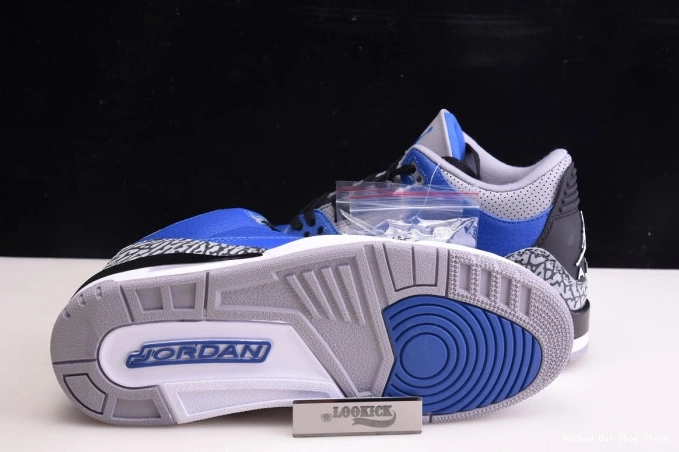 Kick Theory 400 Royal' Jordan Air Retro - 3 CT8532 'Varsity 0822